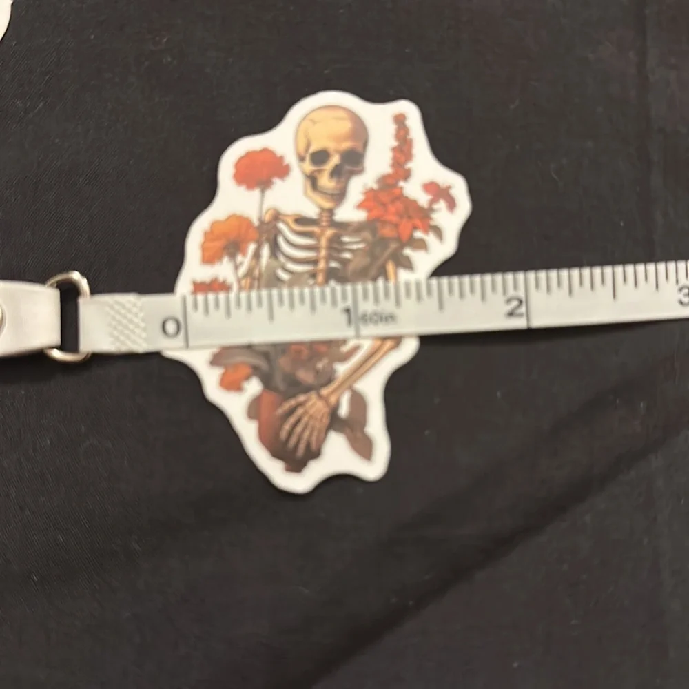 Floral skull stickers/decals.